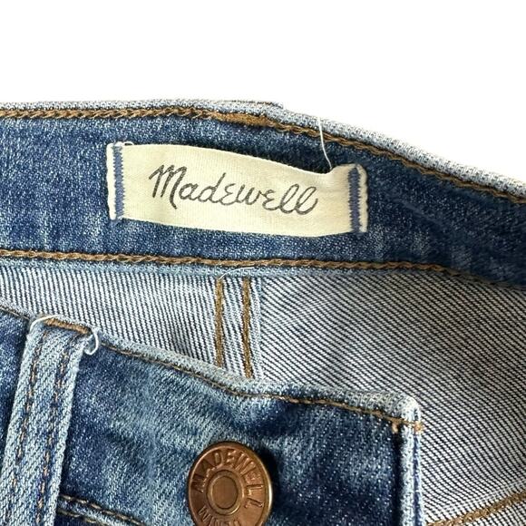 Madewell 9 inch Mid Rise Skinny Crop Jeans Button Fly Size 27 - Picture 3 of 8